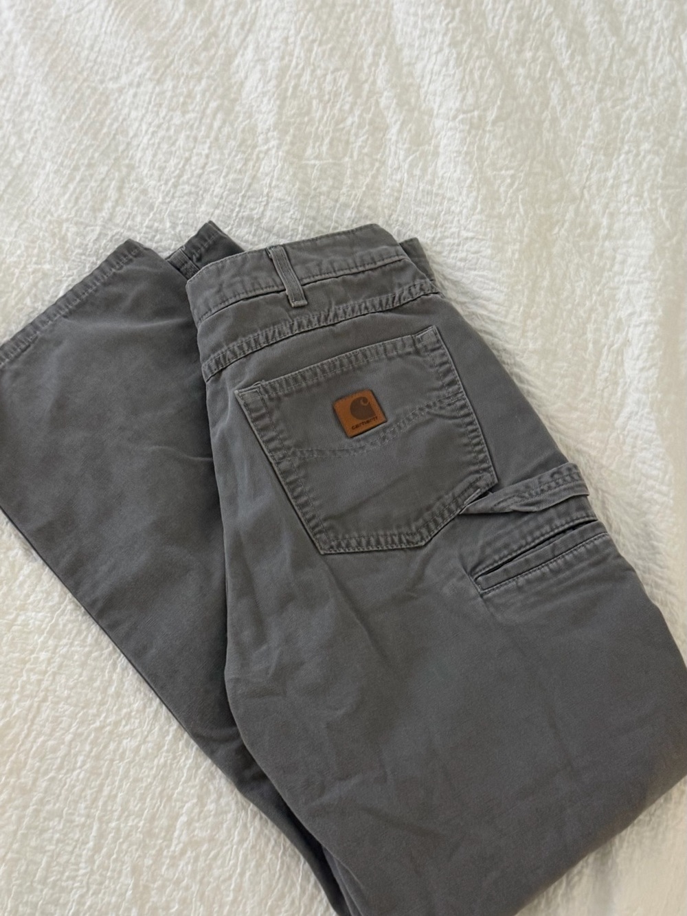 Carhartt Men's Dark Gray Cargo Work Pants